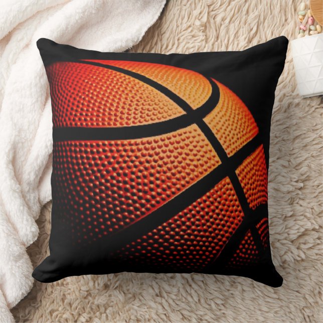 Modern Basketball Sport Ball Skin Texture Pattern Cushion (Blanket)