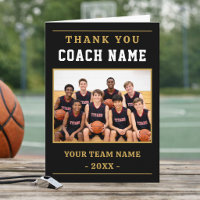 Modern Basketball Team Photo Coach