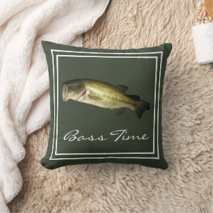 Modern Bass Fishing Hobby Cushion