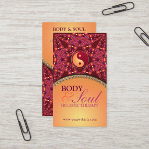 Modern Batik  New Age Holistic Business Card