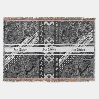 Modern BATIK Pattern Throw Blanket