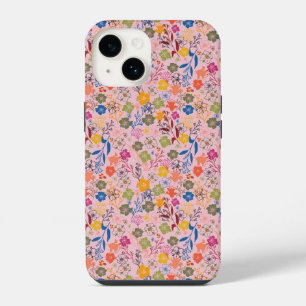 Modern Batik Rose Shadow iPhone 14 Case