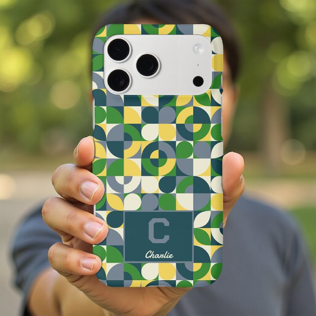 Modern Bauhaus Abstract Geometric Monogram Pattern (Creator Uploaded)