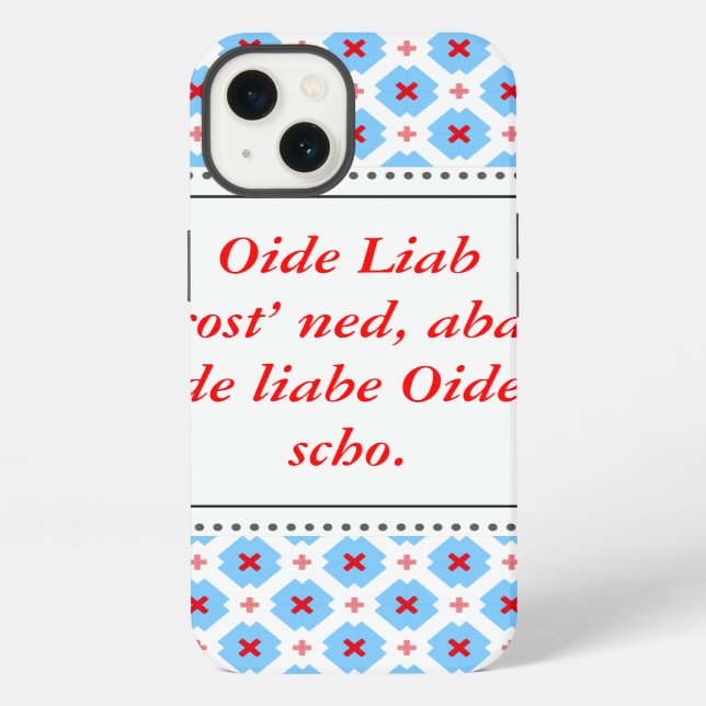 Modern Bavaria Graphics iPhone Case (Back)