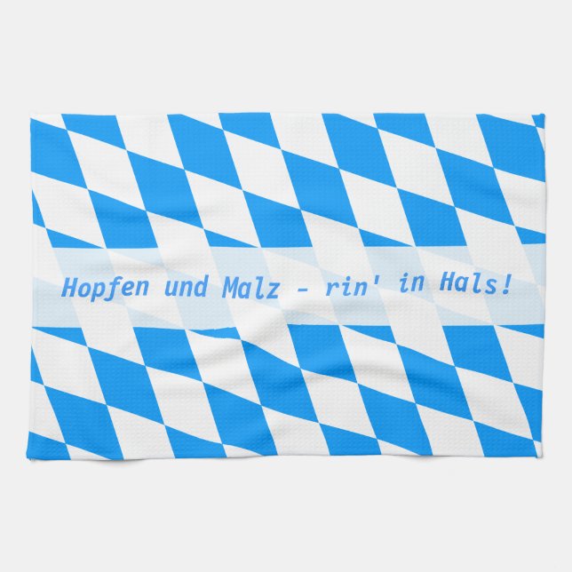 Modern Bavaria Graphics Tea Towel (Horizontal)