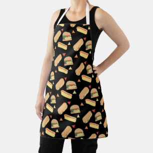 Modern BBQ Confetti Party Apron