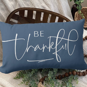 Modern Be Thankful  Lumbar Cushion