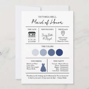 Modern Beach Coastal Watercolor Wedding Blue Invitation