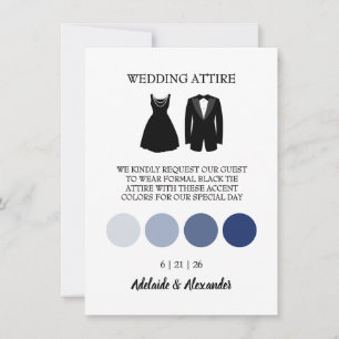 Modern Beach Coastal Watercolor Wedding Blue Invitation