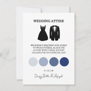 Modern Beach Coastal Watercolor Wedding Blue Invitation