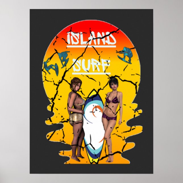 Modern Beach Gear Poster (Front)
