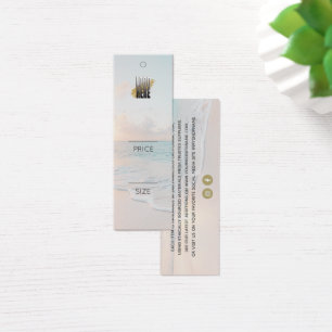 Modern Beach Hanging Price Tag with Logo