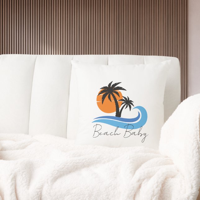 Modern Beach House Boating Sailing Summer  Cushion (Creator Uploaded)