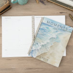 Modern Beach Shoreline Coastal Planner<br><div class="desc">This simple design features a soft tide gently washing on a sand shore. Perfect for the beach lover. Created by Simply Farmhouse Press.</div>