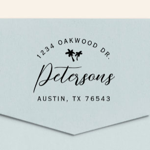 Modern Beachy Return Address Self-inking Stamp