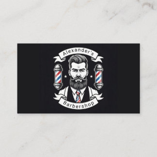 Modern Bearded Man Business Card