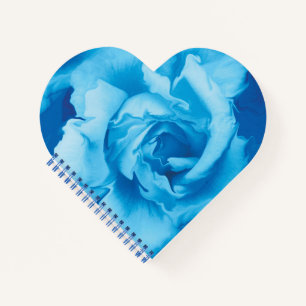 Modern Beautiful Blue Rose Design Notebook