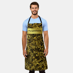 modern beautiful golden pattern curving  apron