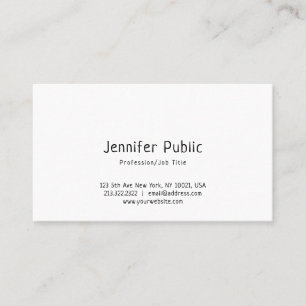 Modern Beautiful Handwritten Minimalist Template Business Card