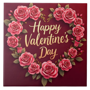 Modern Beautiful Luxury Floral Love Collection Ceramic Tile