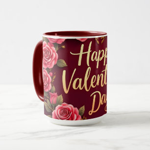 Modern Beautiful Luxury Floral Love Collection Mug