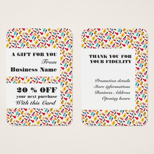 Modern Beauty Accessories Beautician & Hairdresser (Front & Back)