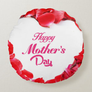 Modern beauty bloom round cushion