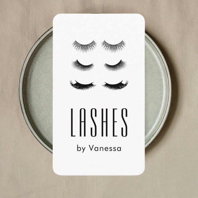 Modern Beauty Lashes Salon Qr Code Business Card (Creator Uploaded)