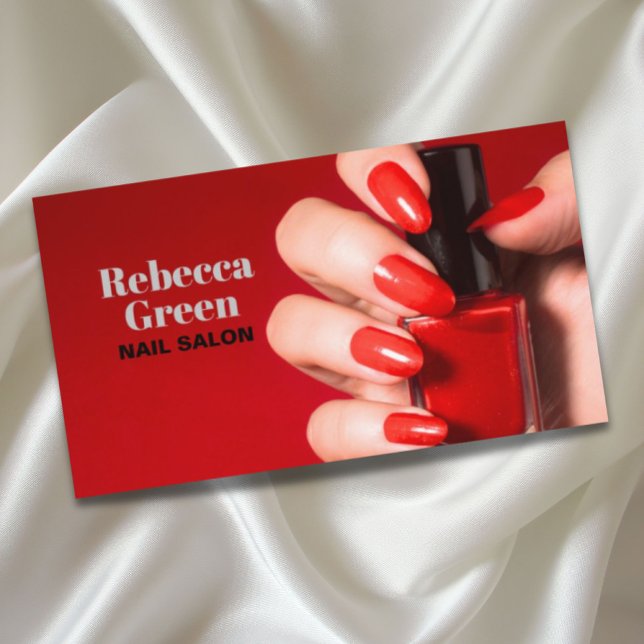 Modern beauty makeup manicure nails nail salon business card (Modern beauty makeup manicure nails nail salon business card)