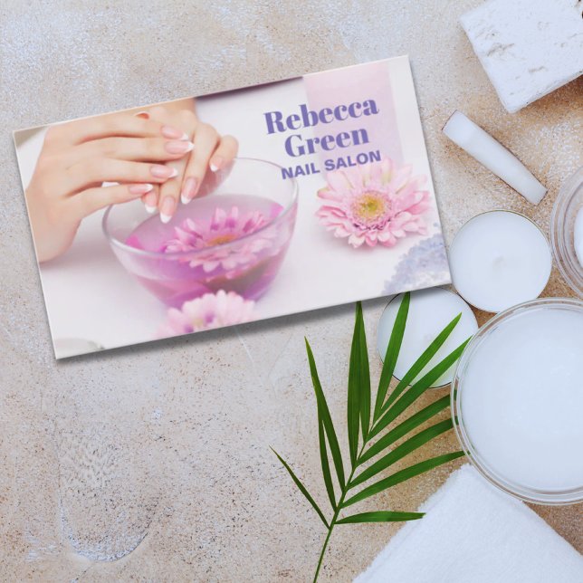 Modern beauty manicure nails nail salon manicurist business card (Creator Uploaded)