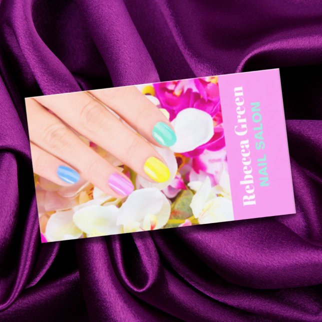 Modern beauty manicurist nail artist nail salon business card (Modern beauty manicurist nail artist nail salon business card)
