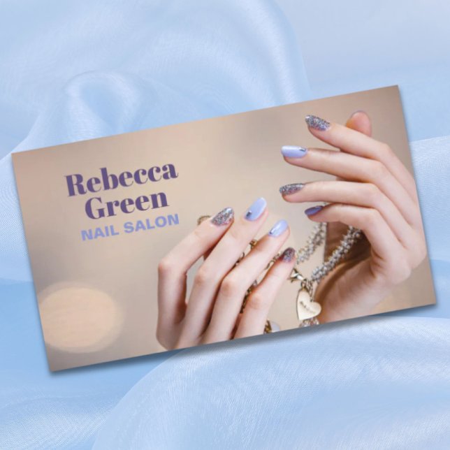 Modern beauty manicurist nail artist nail salon business card (Modern beauty manicurist nail artist nail salon business card)