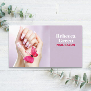 Modern Beauty Manicurist Nail Artist Nail Salon Business Card