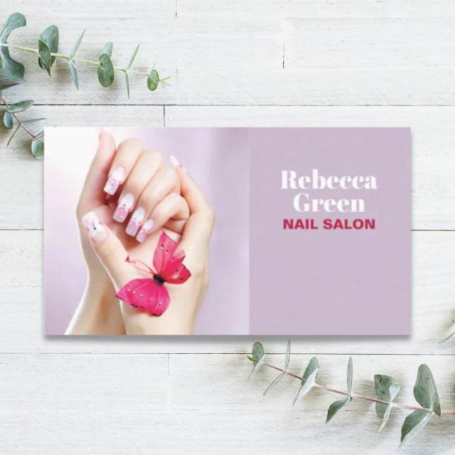 Modern Beauty Manicurist Nail Artist Nail Salon Business Card (Modern Beauty Manicurist Nail Artist Nail Salon Business Card)