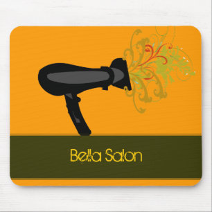 Modern Beauty Orange Salon Mouse Pad