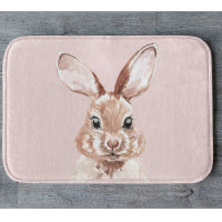 Modern Beauty Pastel Pink Watercolor Bunny Lovely