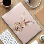 Modern Beauty Pastel Pink Watercolor Bunny Lovely HP Laptop Skin<br><div class="desc">Modern Beauty Pastel Pink Watercolor Bunny Lovely</div>