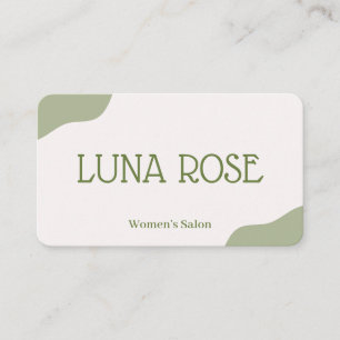 Modern Beauty Salon Branding Business Card