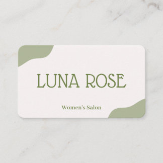Modern Beauty Salon Branding Business Card