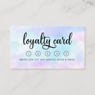 Modern Beauty Salon Loyalty Card with Logo