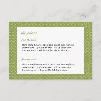 Modern Beehive Wedding Insert Card