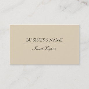 Modern Beige Business Card