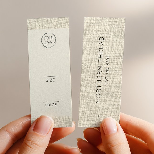 Modern Beige Textured Clothing Tag (Creator Uploaded)