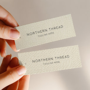 Modern Beige Textured Clothing Tag
