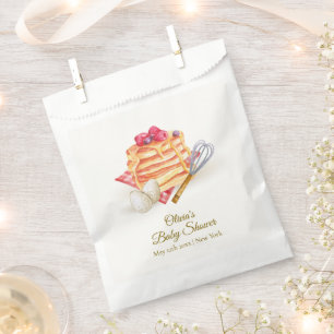 Modern Berry Pancake Egg Whisk Brunch Baby Shower Favour Bag