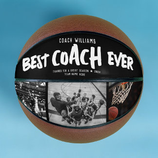 Modern BEST COACH EVER Cool Street Style Photo Basketball