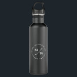 MODERN BEST DAD BY PAR GOLF FATHER'S DAY MONOGRAM  710 ML WATER BOTTLE<br><div class="desc">The Modern Monogram Golf Father's Day Best Dad by Par golf water bottle is a stylish and practical accessory for any golf-loving dad. This features a sleek design with a modern customisable monogram of your dad or grandpa and the phrase "Best Dad by Par" on it that also customisable.</div>