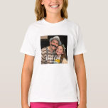 modern best dad custom photo  T-Shirt<br><div class="desc">Show your Dad how much he means to you with this custom photo t-shirt. Easily upload your cherished picture to create a heartfelt and personal gift. The design features 'Best Dad' in a lovely script font,  perfect for Father's Day or any special occasion.</div>