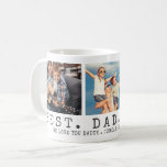 Modern BEST DAD EVER 3 Photos Personalised Coffee Mug<br><div class="desc">Modern BEST DAD EVER 3 Photos Personalised Coffee Mug. Create a personalised, custom coffee mug for a father featuring 3 photos, your custom title and/or message in your choice of font styles and colours and background colour. The sample is shown with the title BEST. DAD. EVER. in charcoal grey text...</div>