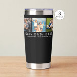 Modern BEST DAD EVER 3 Photos Personalised Insulated Tumbler<br><div class="desc">Modern BEST DAD EVER 3 Photos Personalised Insulated Tumbler. Create a personalised, custom beverage tumbler for a father featuring 3 pictures, your custom title and/or message in your choice of font styles and colours and is duplicated on both sides. The sample is shown with the title BEST. DAD. EVER. in...</div>